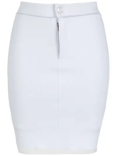 Amir Slama Pockets Pencil Skirt In White