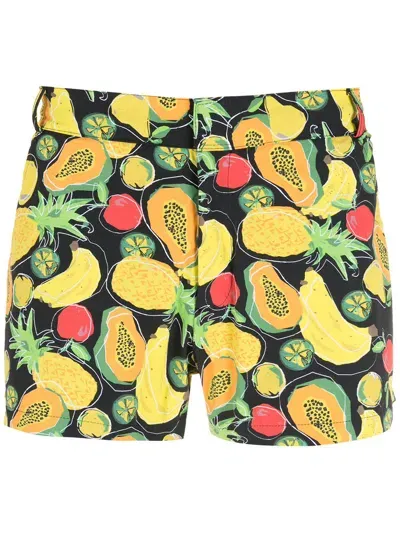 Amir Slama Print Frutas Shorts In Multicolour