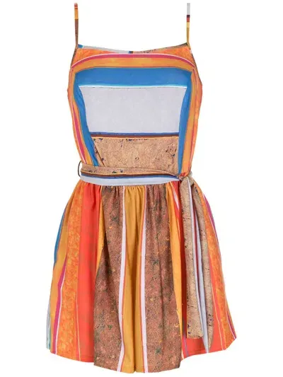 Amir Slama Printed Playsuit In Multicolour