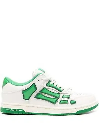 Pre-owned Amiri Ps24mfs005 Man Green Sneakers 100% Original In Grün