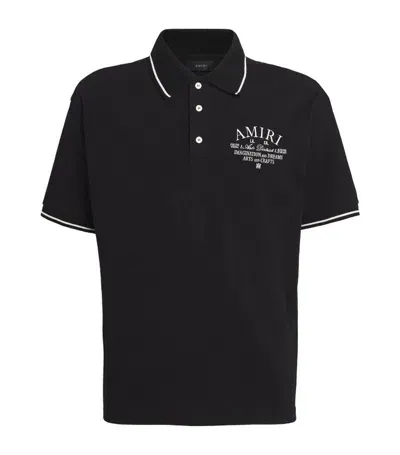 Amiri Arts District Polo Shirt In Negro