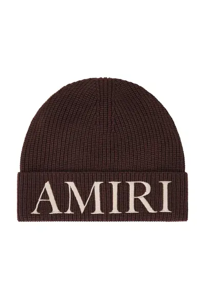 Amiri Beanie In Dark Brown