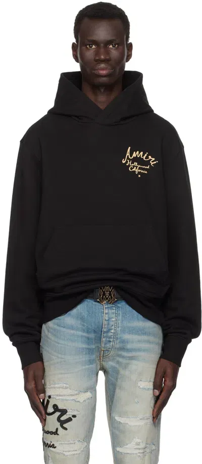 Amiri Black ' Hollywood' Hoodie