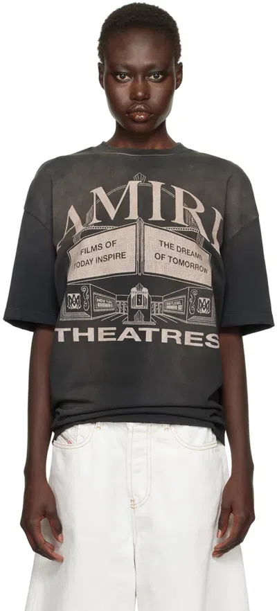 Amiri Black 'theatres' Oversized T-shirt