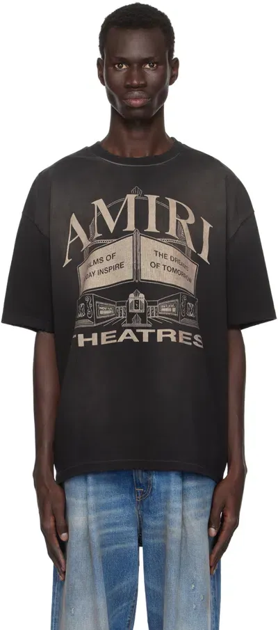 Amiri Theatres Short Sleeved T-shirt In Black