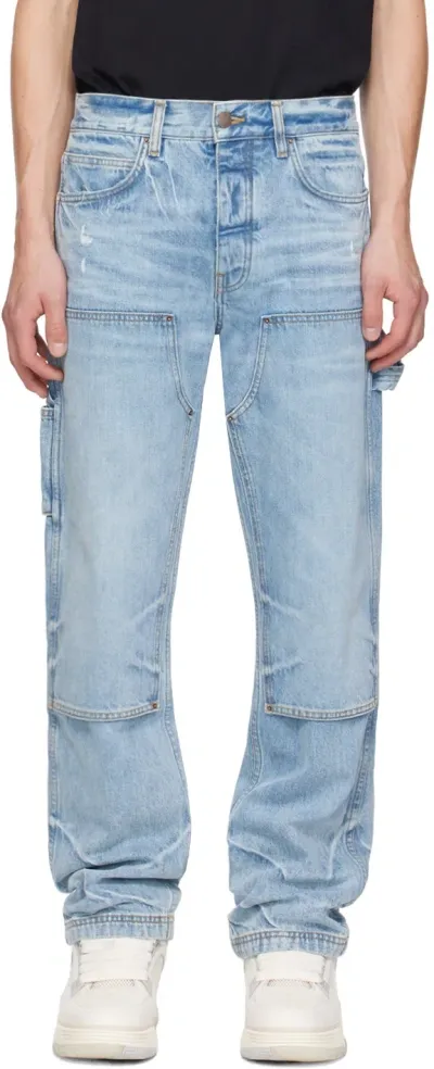 Amiri Blue Carpenter Jeans In Perfect Indigo