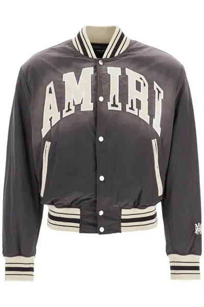 Amiri Bomber Logato Sun Faded In Black