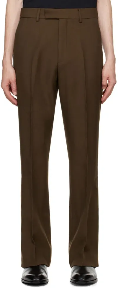 Amiri Brown Tailored Flare Trousers