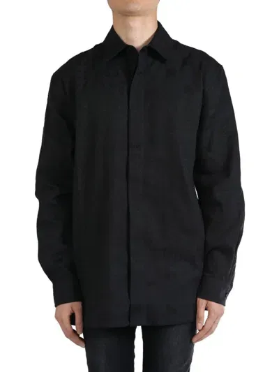 Amiri Button-down Shirt In 001 Black