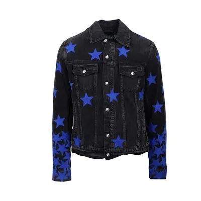 Amiri Chemist Star Denim Jacket In Black