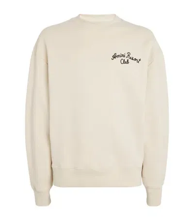 Amiri Spirit Oversized Sweatshirt In Beige