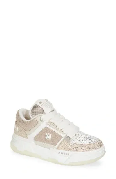 Amiri Crystal Ma-1 Platform Sneaker In Alabaster