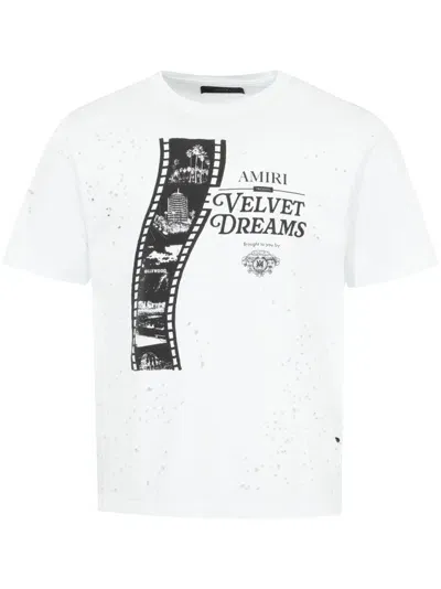 Amiri Film Shotgun T-shirt In White