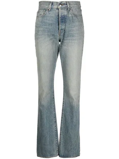 Amiri High-waist Bootcut Jeans In Blau