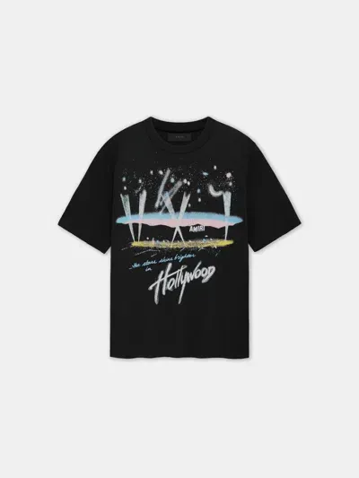 Amiri Hollywood Lights Graphic Tee In Black