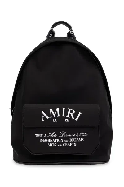 Amiri Logo Printed Backpack In Black