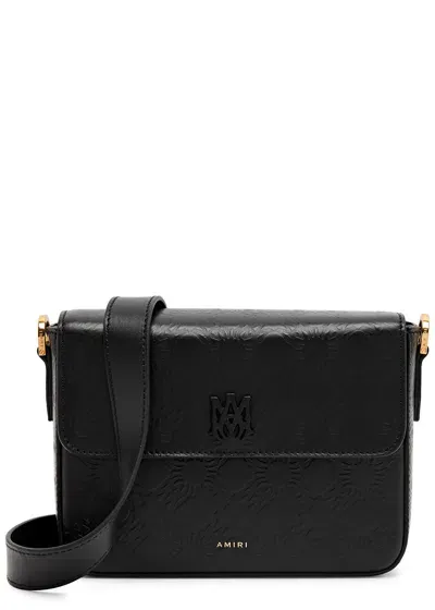 Amiri Ma Quad Leather Cross-body Bag In Black