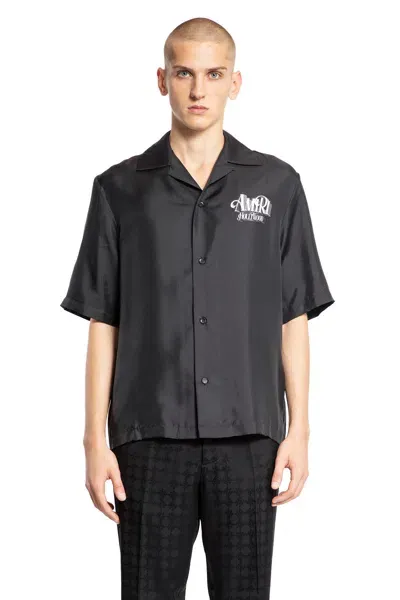 Amiri Arts District Silk Shirt In Black