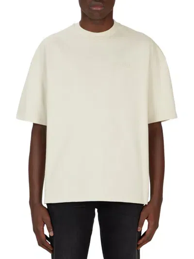 Amiri Oversized Short-sleeved Crewneck T-shirt In Birch