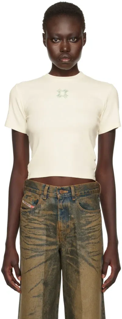 Amiri Off-white Ma Quad Baby T-shirt In Alabaster