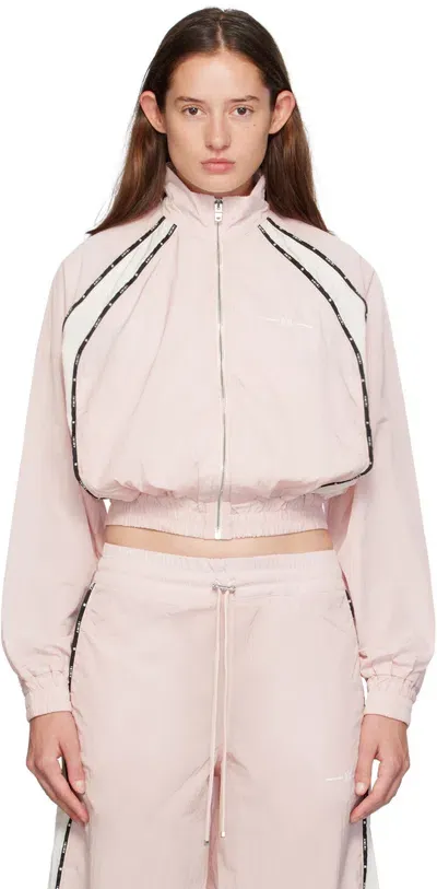 Amiri Pink Raglan Ma Track Jacket In Rosewater