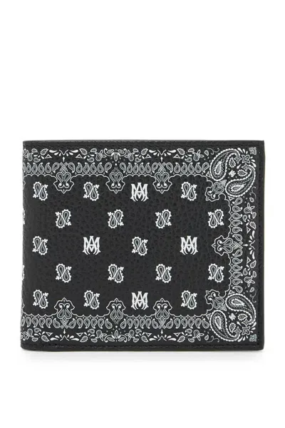 Amiri Portafoglio Bi Fold Stampa Bandana In Black