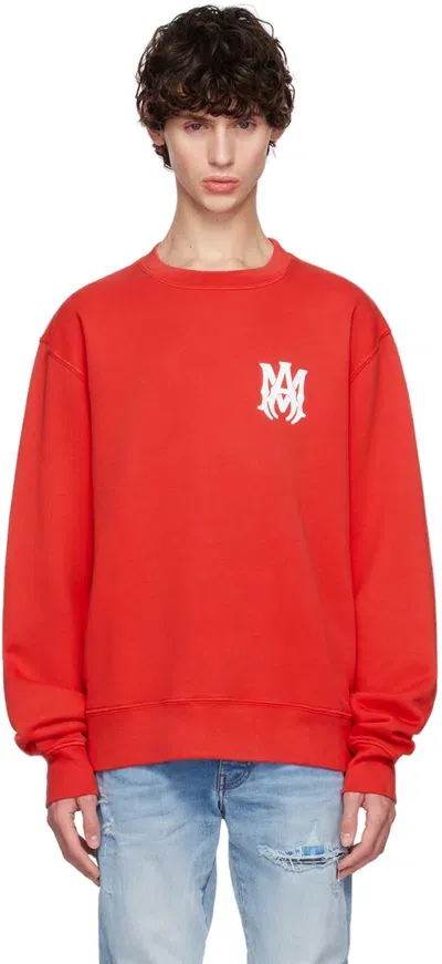 Amiri Red Ma Core Logo Sweatshirt