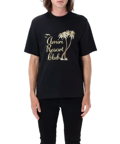 Amiri Resort Club T-shirt In Black