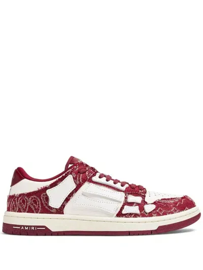 Amiri Skel Sneakers In Red