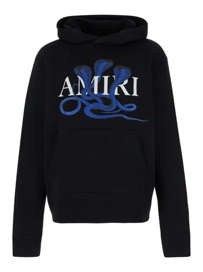 Amiri Snake Hoodie In Black