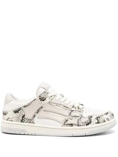 Amiri Snake Skel Sneakers In 271 Alabaster