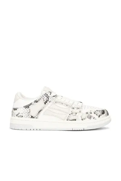 Amiri Snake Skel Top Low Sneaker In Alabaster