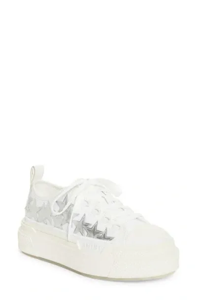 Amiri Stars Court Platform Sneaker In White