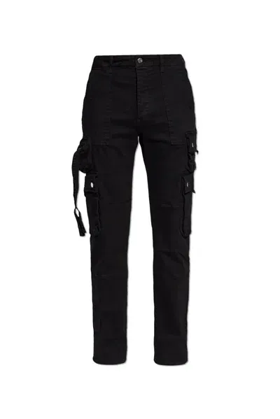 Amiri Straight Leg Cargo Jeans In Black