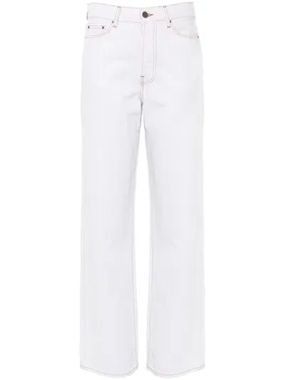 Amiri Wide-leg Jeans In 白色