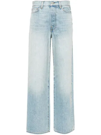 Amiri Wide-leg Jeans In Blue