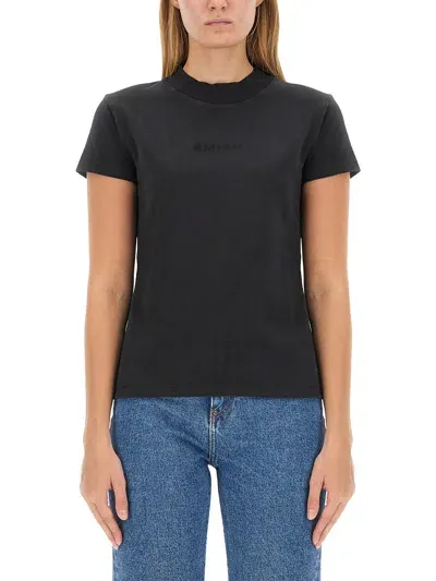 Amish T-shirt With Logo In Black