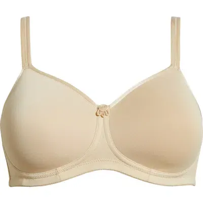 Amoena Mara Wireless Padded Prosthetic Bra In Light Beige