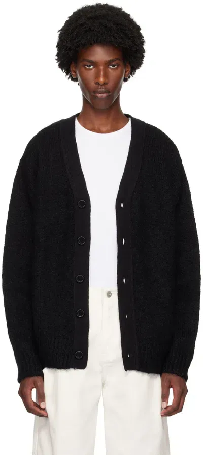 Amomento Black Grandpa Cardigan