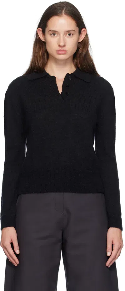 Amomento Black Mohair Sweater