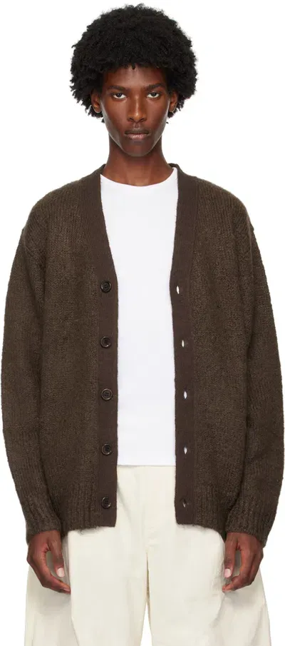 Amomento Brown Grandpa Cardigan