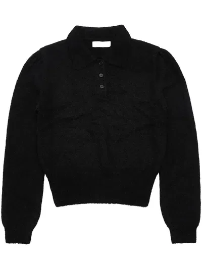 Amomento Button-fastening Jumper In Black