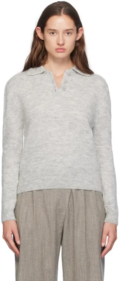 Amomento Gray Mohair Sweater In Grey