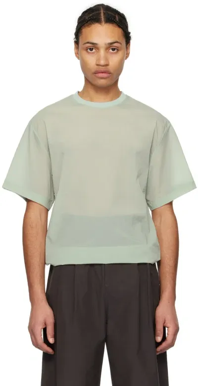 Amomento Green Drawstring T-shirt In Mint