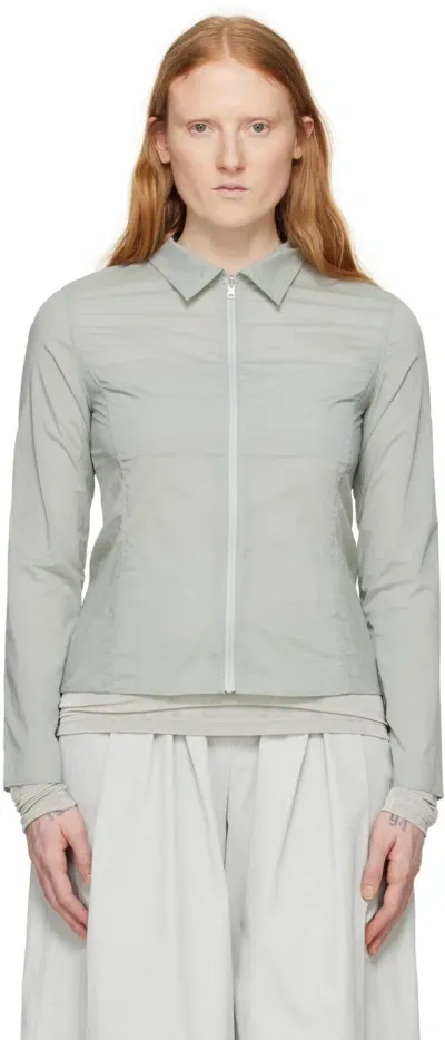 Amomento Green Zip Reversible Jacket In Mint