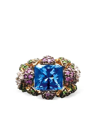 Anabela Chan 18kt Yellow Gold Blueberry Gemstone Ring