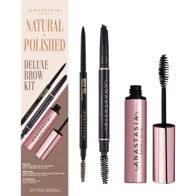 Anastasia Beverly Hills Natural & Polished Deluxe Eyebrow Kit (nordstrom Exclusive) $73 Value In Dark Brown