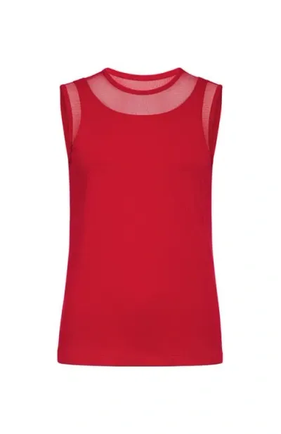 Anatomie Flo Pima Cotton Tank In Atomic Red