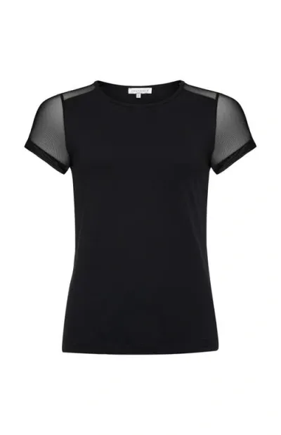 Anatomie Melissa Pima Cotton T-shirt In Black