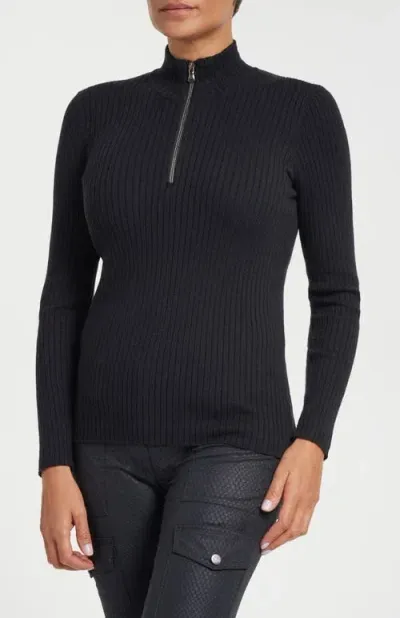 Anatomie Stacey Ribbed Sweater In Black